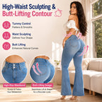 🔥 Curves Sculpting Butt Lifter Bell Bottoms – Casual & Party Stretch Jeans 💃