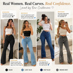 🔥 Curves Sculpting Butt Lifter Bell Bottoms – Casual & Party Stretch Jeans 💃